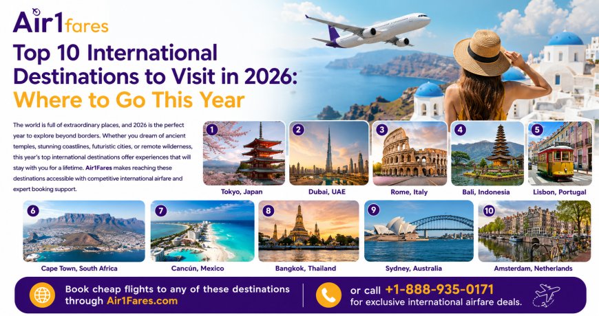Top 10 International Destinations to Visit in 2026: Where to Go This Year