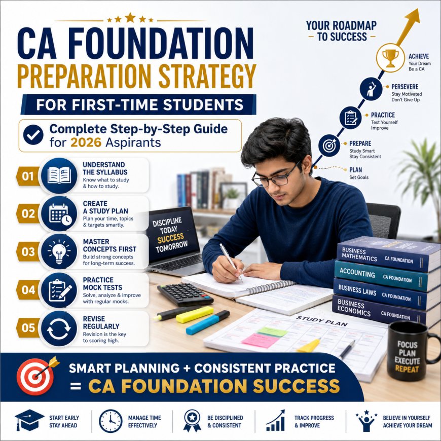 CA Foundation Preparation Strategy for First-Time Students: Complete Step-by-Step Guide