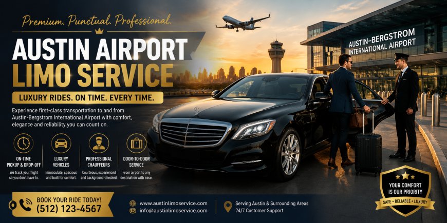 Austin Airport Limo Service: Luxury Airport Transfers with Comfort, Class, and Reliability
