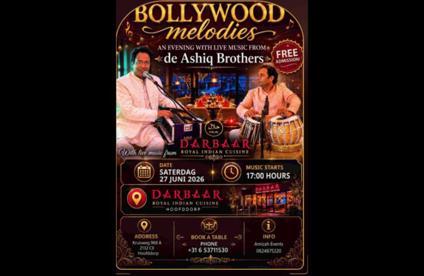 Bollywood Melodies in Hoofddorp: An Evening of Music, Culture, and Indian Hospitality
