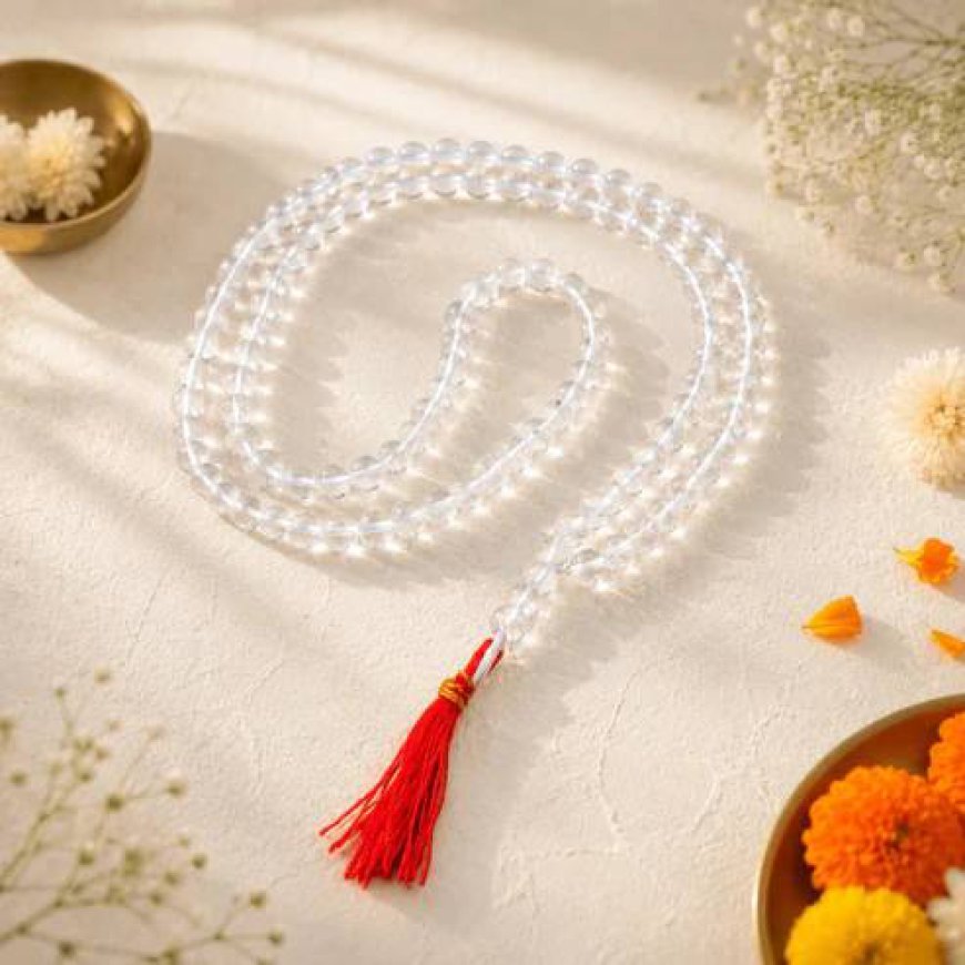 Lab Certified Sphatik Mala | Buy Genuine Sphatik Mala