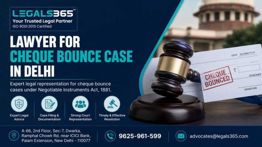 Facing a Cheque Bounce Case in Delhi? What Should You Do Next? | Legals365