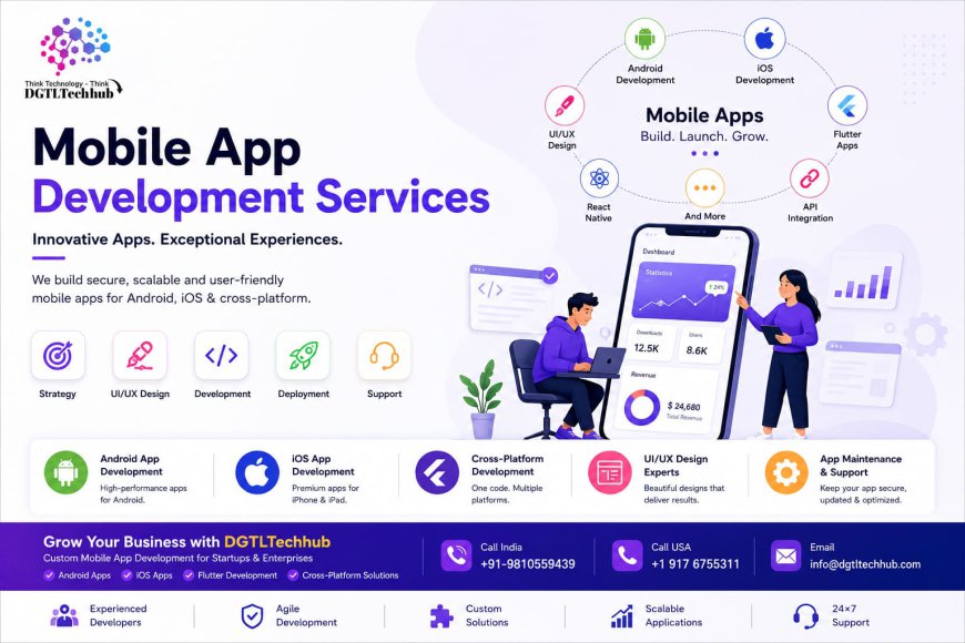 Custom Mobile App Development Services for Startups & Enterprises