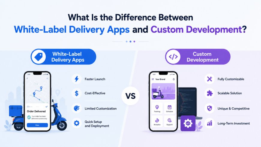 What Is the Difference Between White-Label Delivery Apps and Custom Development?