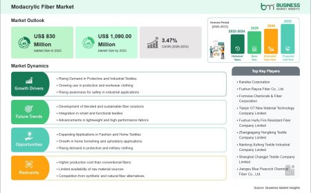 By 2033, the Modacrylic Fiber Market is Projected to Witness a 31.3% Increase in Revenue