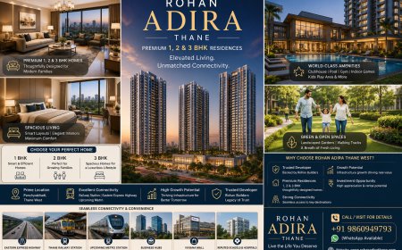 Rohan Adira Thane - Prime 1, 2 & 3 BHK Flats At Panchpakhadi