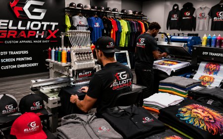Where Can You Find High-Quality Custom Embroidery, DTF Transfers, and T-Shirt Maker Services Near Me at Elliott Graphix?