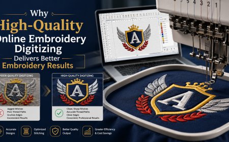Why High-Quality Online Embroidery Digitizing Delivers Better Embroidery Results