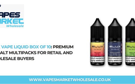 Elux Vape Liquid Box of 10: Premium Nic Salt Multipacks for Retail and Wholesale Buyers