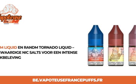 RandM Liquid en RandM Tornado Liquid – Hoogwaardige Nic Salts voor een Intense Smaakbeleving