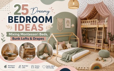 25 Dreamy Kids' Bedroom Ideas with Montessori Beds, Loft Beds & Canopies