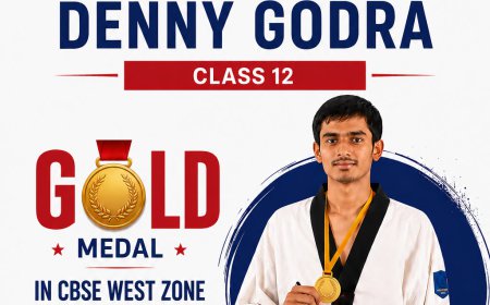RSV Hr. Sec. School Celebrates Gold Medal Win at CBSE West Zone Taekwondo Championship