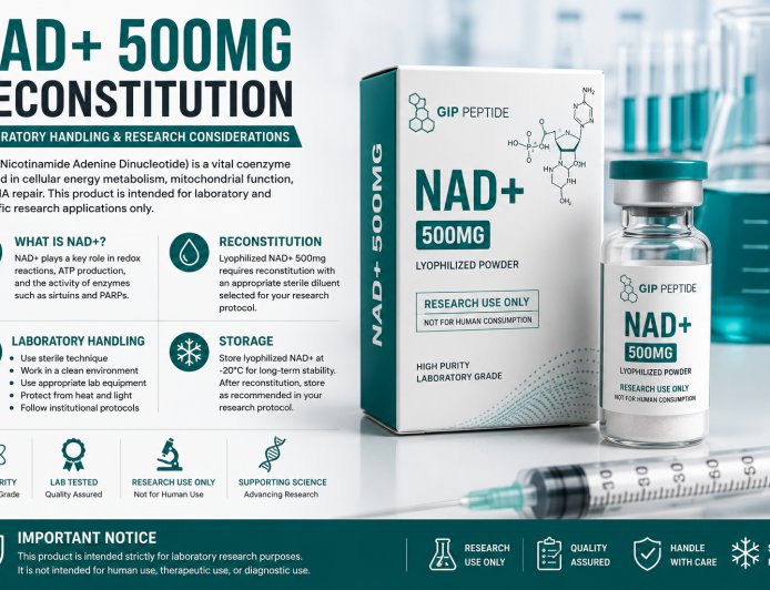 NAD+ 500mg Reconstitution: Laboratory Handling and Research Considerations