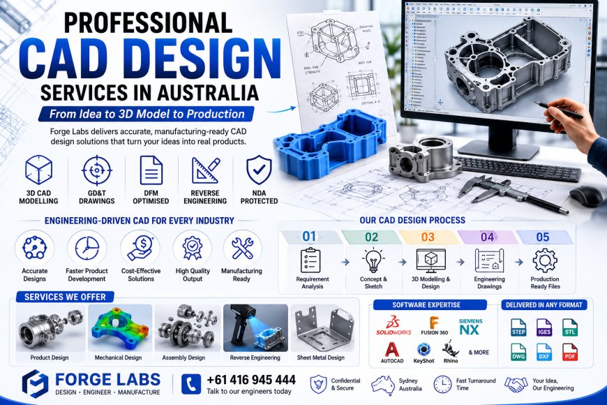 Expert CAD Design Services in Australia: Engineering Ideas into Reality