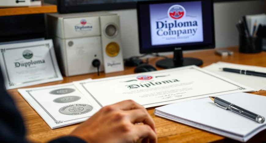 How does Diploma Company personalize replica high school diplomas?
