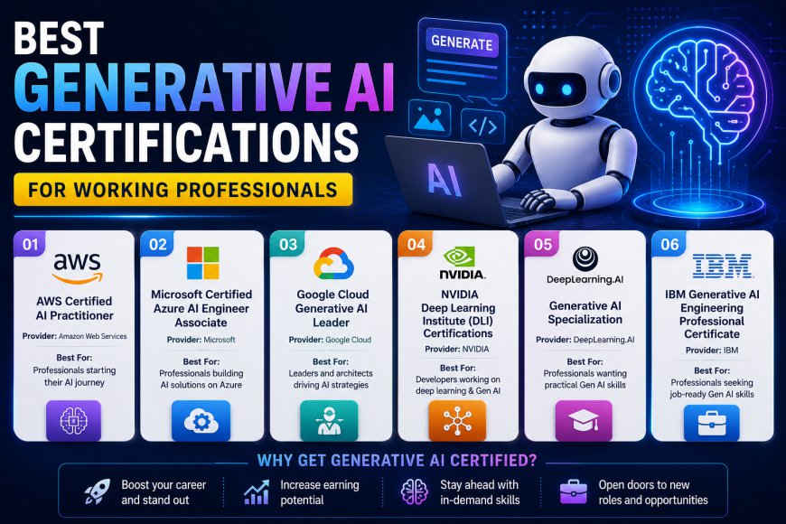 Best Generative AI Certifications for Working Professionals