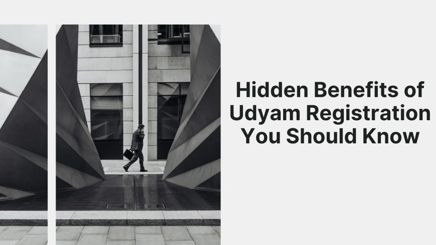 Hidden Benefits of Udyam Registration You Should Know