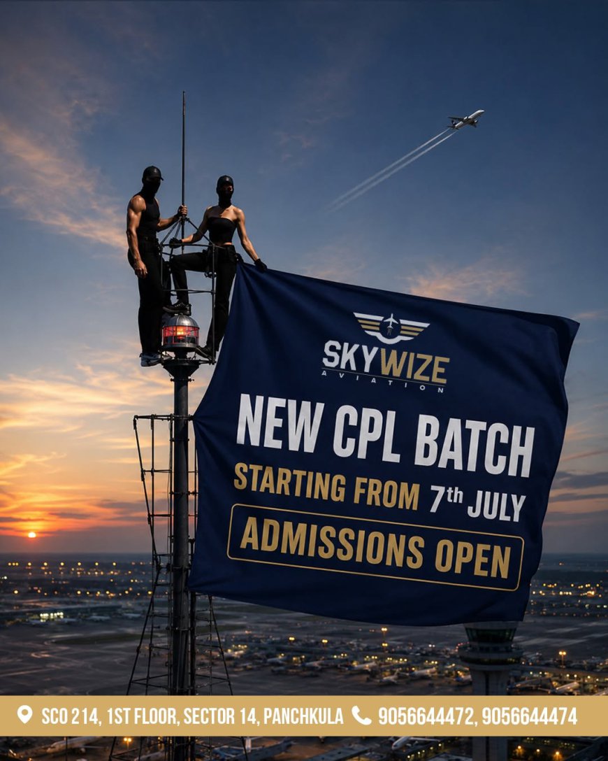 SkyWize Aviation Introduces Professional CPL Classes in Chandigarh for Aspiring Commercial Pilots