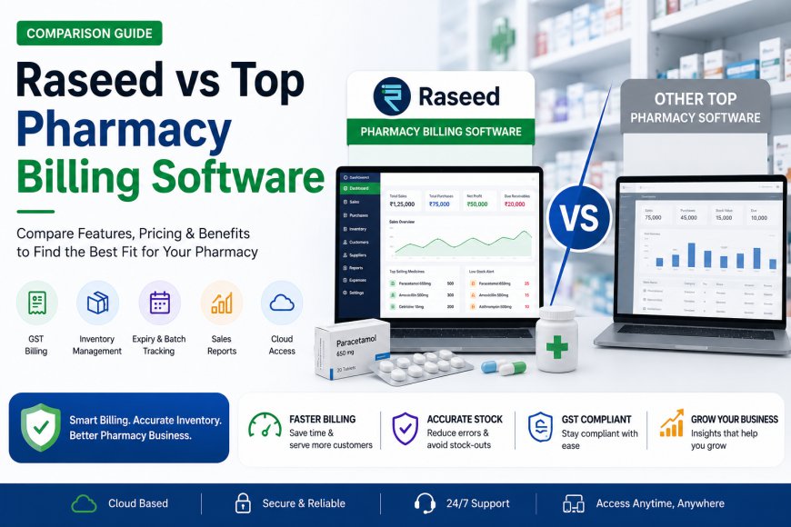 Raseed vs Top Pharmacy Billing Software
