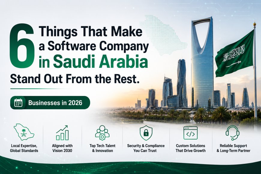 6 Things That Make a Software Company in Saudi Arabia Stand Out From the Rest