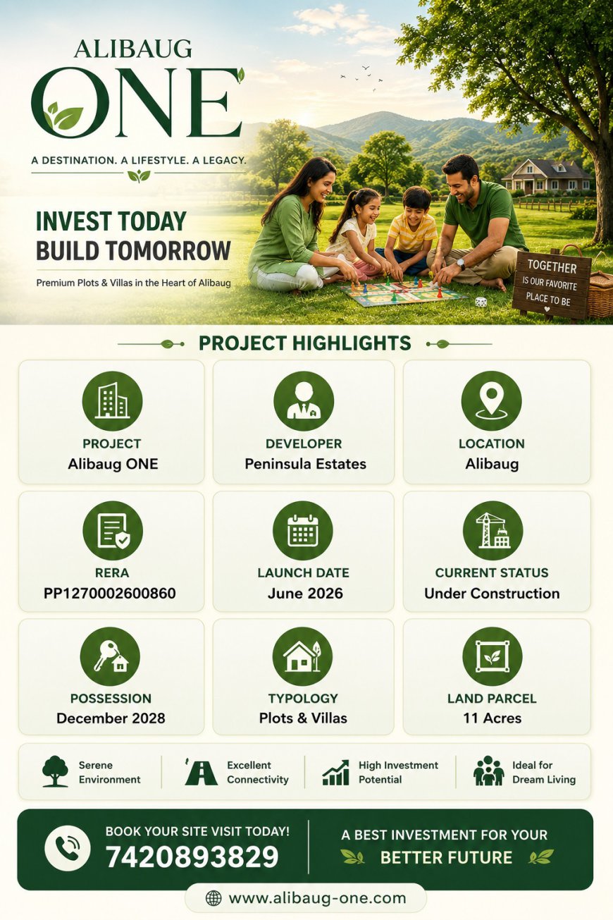 Alibaug One - Lifestyle Villa Plots Backed By Strong Returns