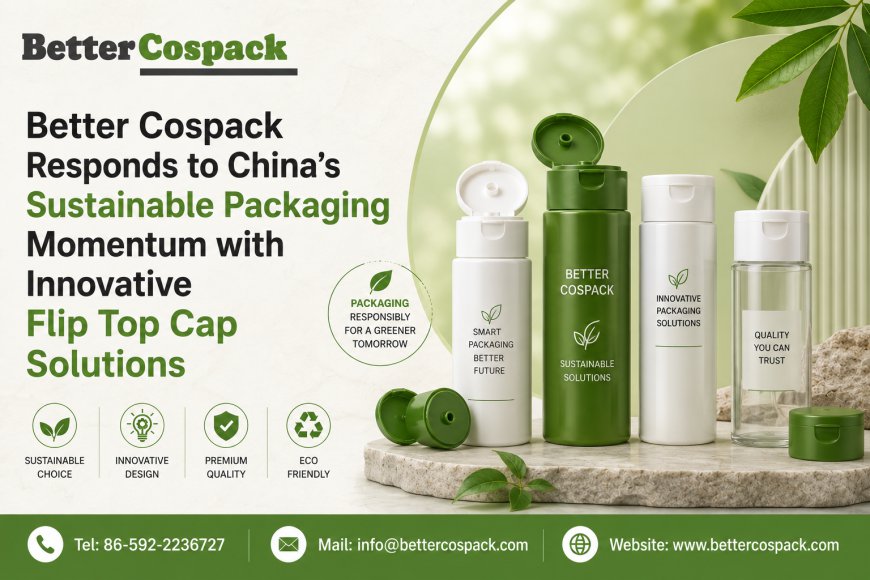 Better Cospack Responds to China's Sustainable Packaging Momentum with Innovative Flip Top Cap Solutions