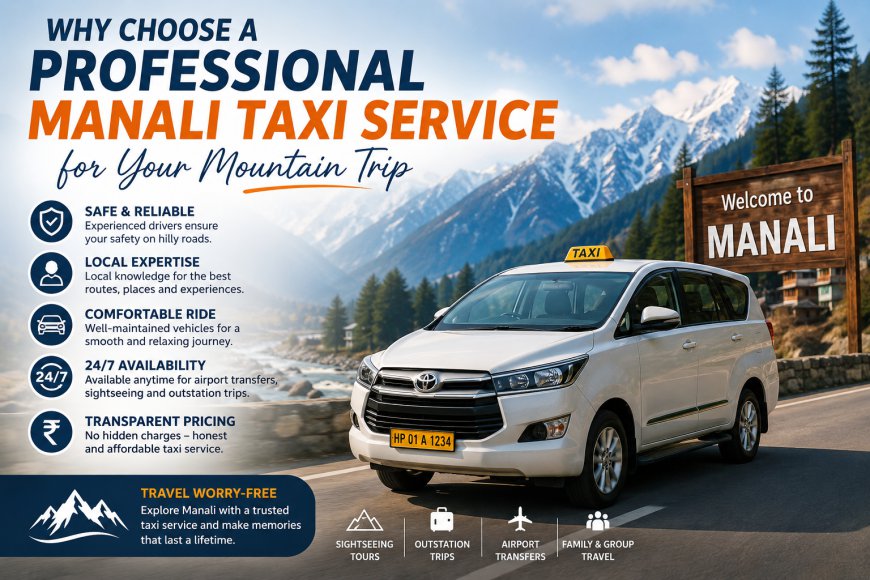 Why Choose a Professional Manali Taxi Service for Your Mountain Trip
