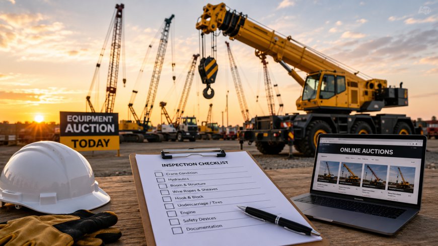 Industrial Crane Auctions Guide for Equipment Buyers