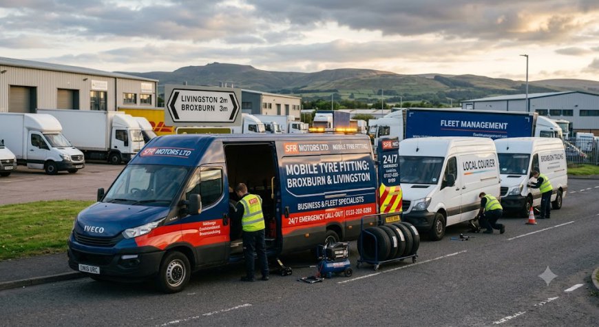 Mobile Tyre Fitting for Fleets and Businesses in Broxburn and Livingston