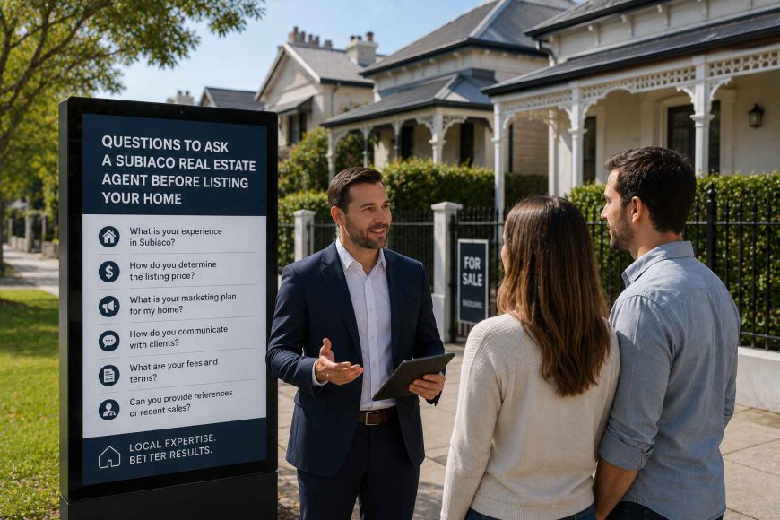 Questions to Ask a Subiaco Real Estate Agent Before Listing Your Home