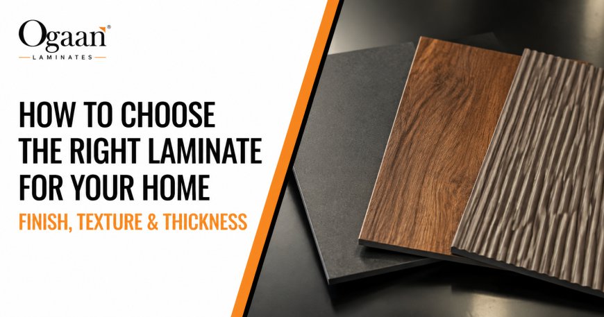 How to Choose the Right Laminate for Your Home: A Complete Guide to Finish, Texture, and Thickness