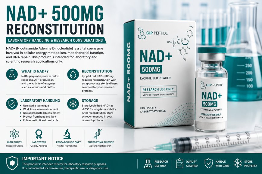 NAD+ 500mg Reconstitution: Laboratory Handling and Research Considerations