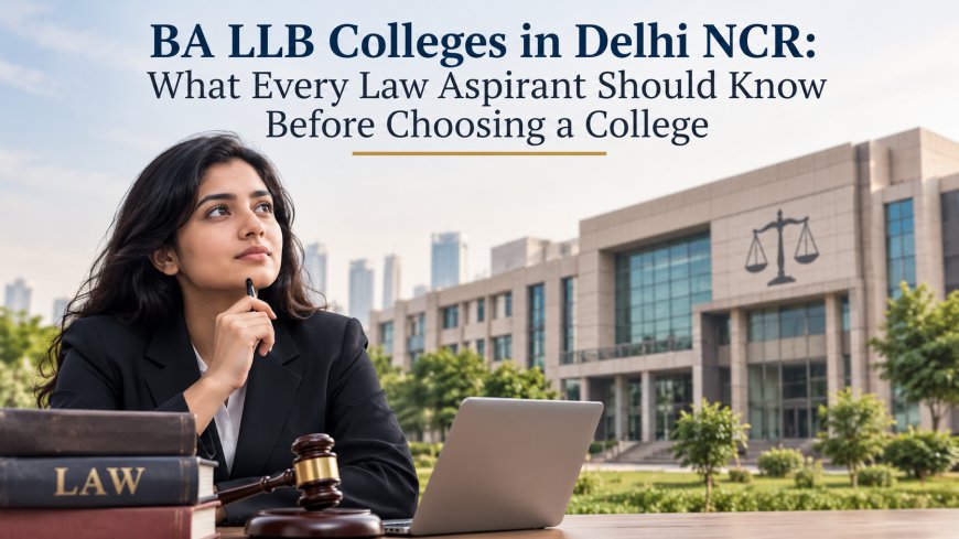 BA LLB Colleges in Delhi NCR: What Every Law Aspirant Should Know Before Choosing a College