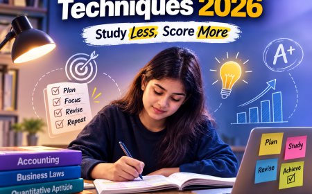 CA Foundation Smart Study Techniques 2026: Study Less, Score More