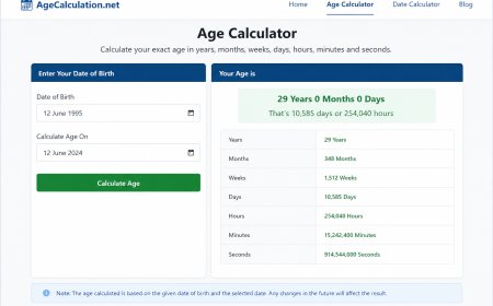 Age Calculator – Calculate Your Exact Age Easily