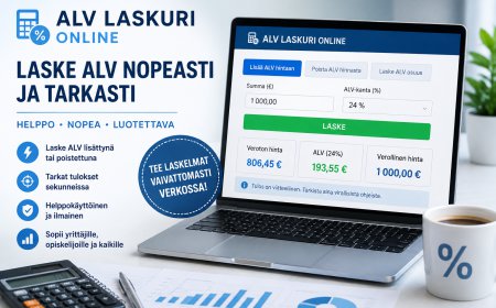 Vaikeuksia ALV:n Laskemisessa? Näin ALV Laskuri Online Helpottaa Arvonlisäveron Laskentaa