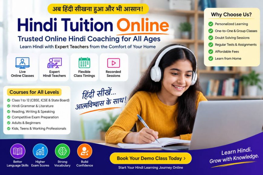 Hindi Tuition Online Near You – Learn from Home