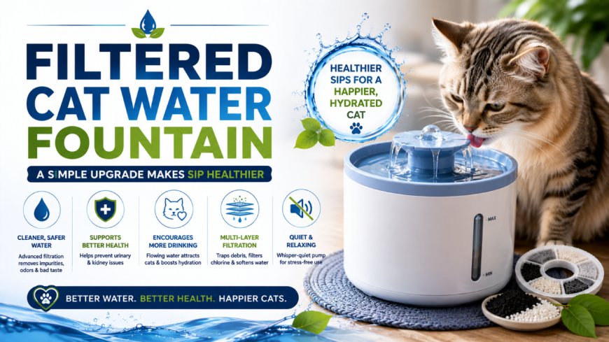 Filtered Cat Water Fountain A Simple Upgrade Makes Sip Healthier
