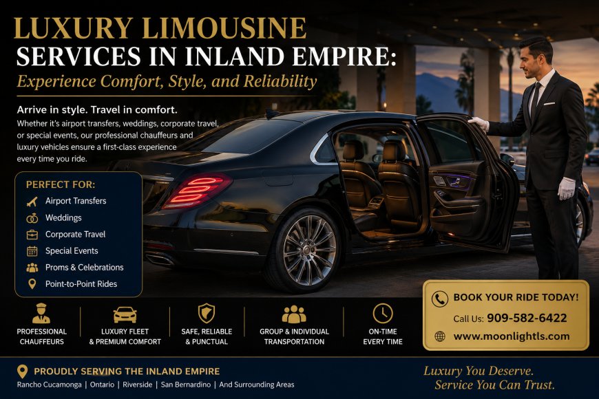 Luxury Limousine Services in Inland Empire: Experience Comfort, Style, and Reliability