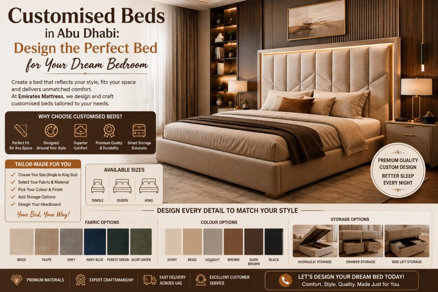 Customised Beds in Abu Dhabi: Design the Perfect Bed for Your Dream Bedroom