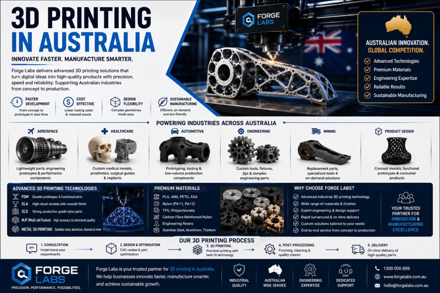 3D Printing in Australia: Expanding Possibilities for Custom and Industrial Manufacturing