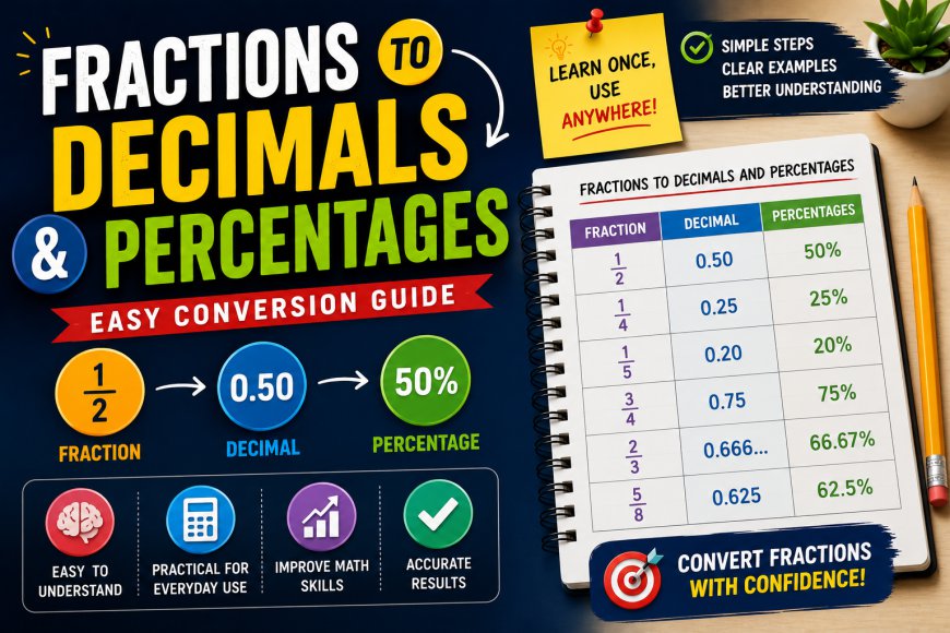 Fractions to Decimals and Percentages: Easy Conversion Guide