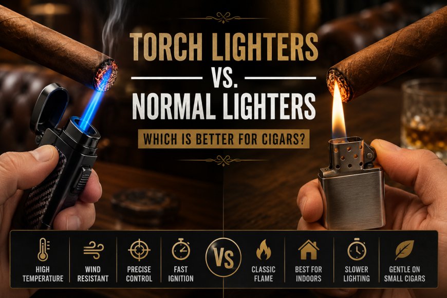 Torch Lighters vs. Normal Lighters: Which Is Better for Cigars?