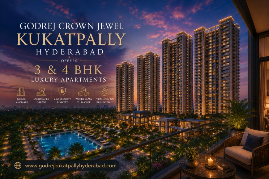 Godrej Crown Jewel Kukatpally Hyderabad – An Exclusive Haven for 3 & 4 BHK Ultra-Luxury Living
