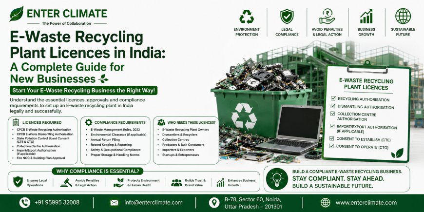 E-Waste Recycling Plant Licences in India: A Complete Guide for New Businesses