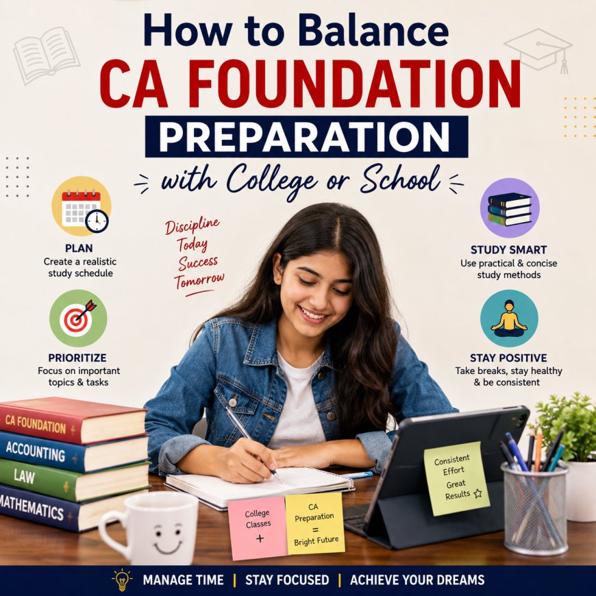 How to Balance CA Foundation Preparation with College or School