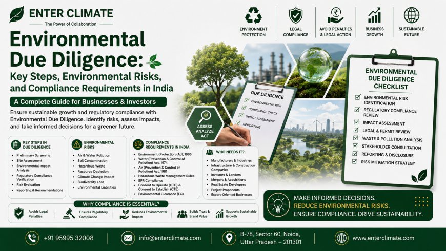 Environmental Due Diligence: Key Steps, Environmental Risks, and Compliance Requirements in India