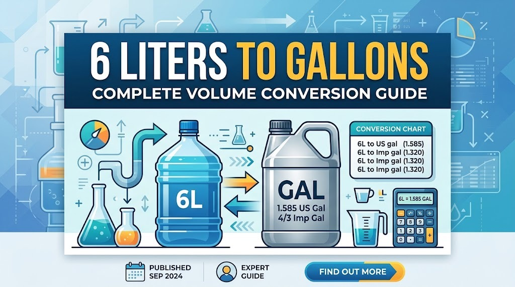6 Liters to Gallons: Complete Volume Conversion Guide