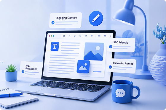 Content Writing How Quality Content Helps Businesses Build Online Visibility
