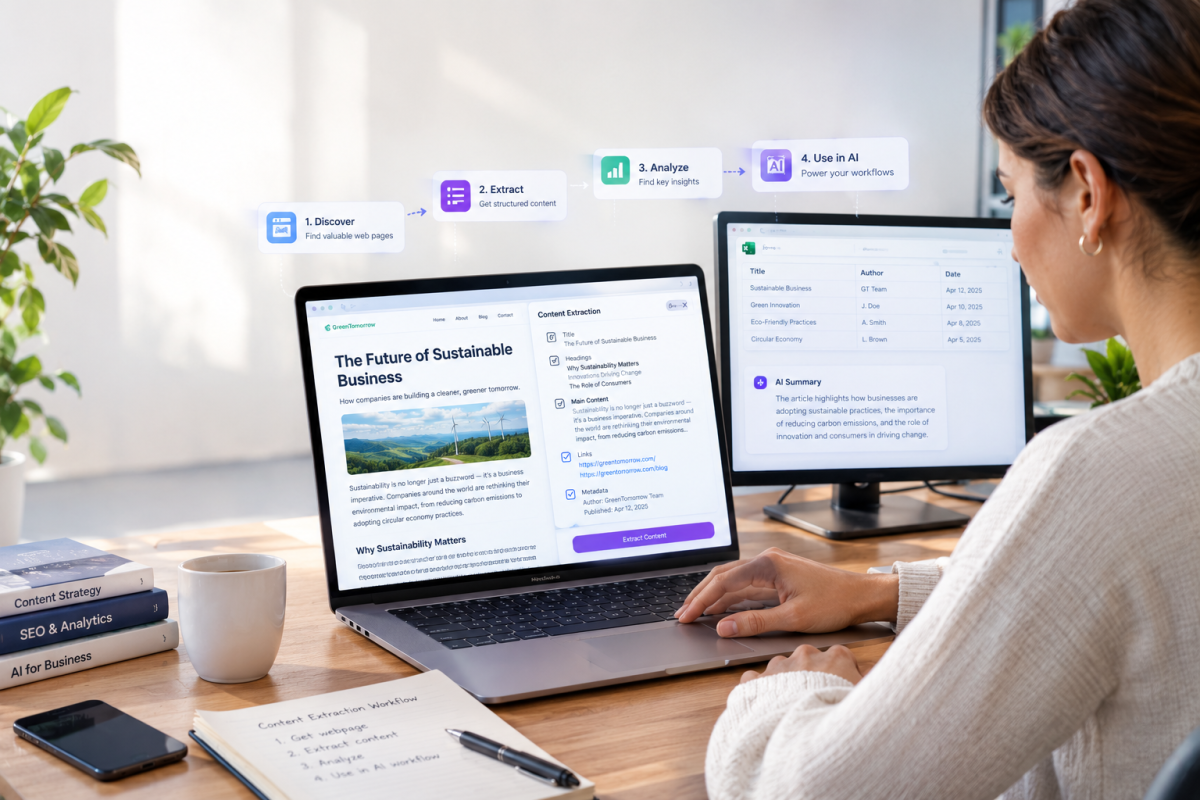 Webpage Content Extraction: A Practical Guide for Research, Content Analysis, and AI Workflows